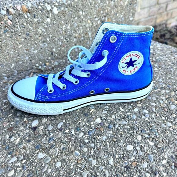 Converse Blue All Star Chuck Taylor High Tops Size Youth Size 3 - Picture 10 of 10